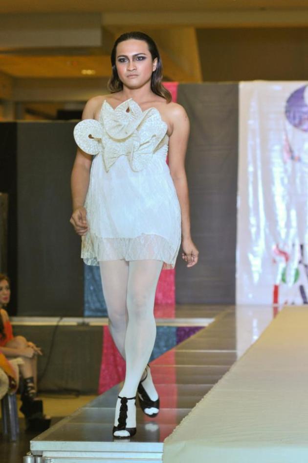 Estella Dee in Gil Macaibay III for SOLid Colors Fashion Show